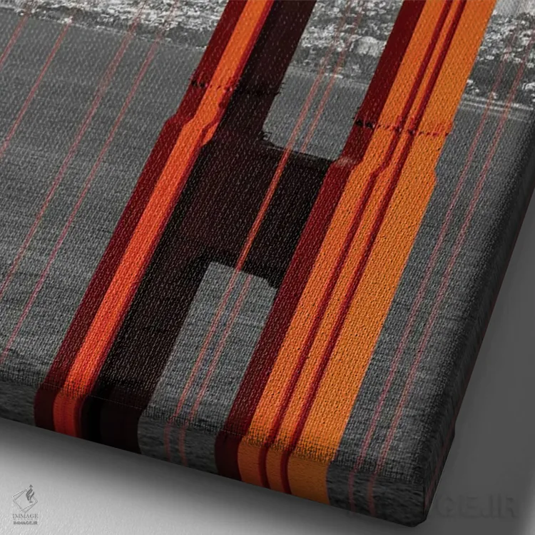 تابلو دکوراتیو پل گلدن گیت و افق سانفرانسیسکو | کالرکی اثر ملانی ویولا - نمای نزدیک بافت بوم