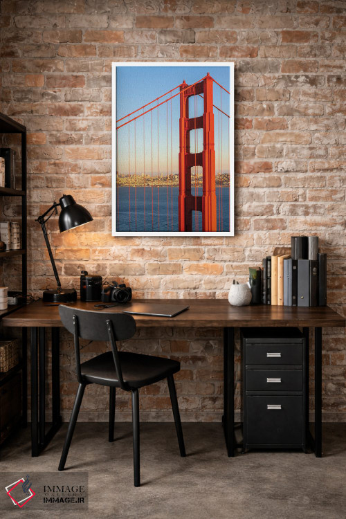 تابلو دکوراتیو پل گلدن گیت و افق سانفرانسیسکو اثر ملانی ویولا - D2W