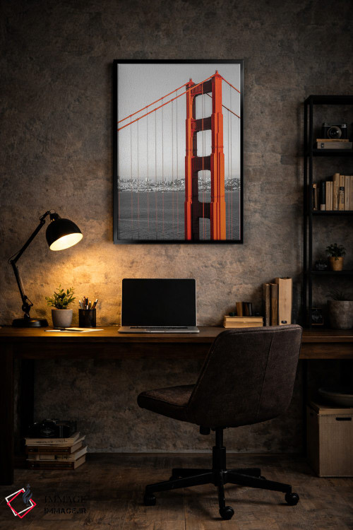 تابلو دکوراتیو پل گلدن گیت و افق سانفرانسیسکو | کالرکی اثر ملانی ویولا - D6B