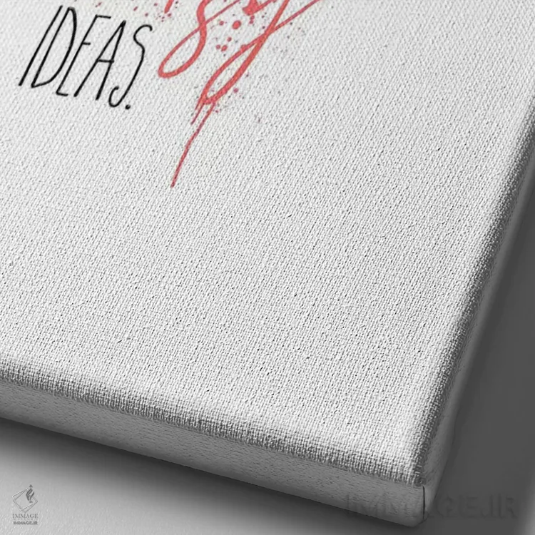 تابلو دکوراتیو فردا اشتباهات بهتری مرتکب شو اثر ملانی ویولا - نمای نزدیک بافت بوم