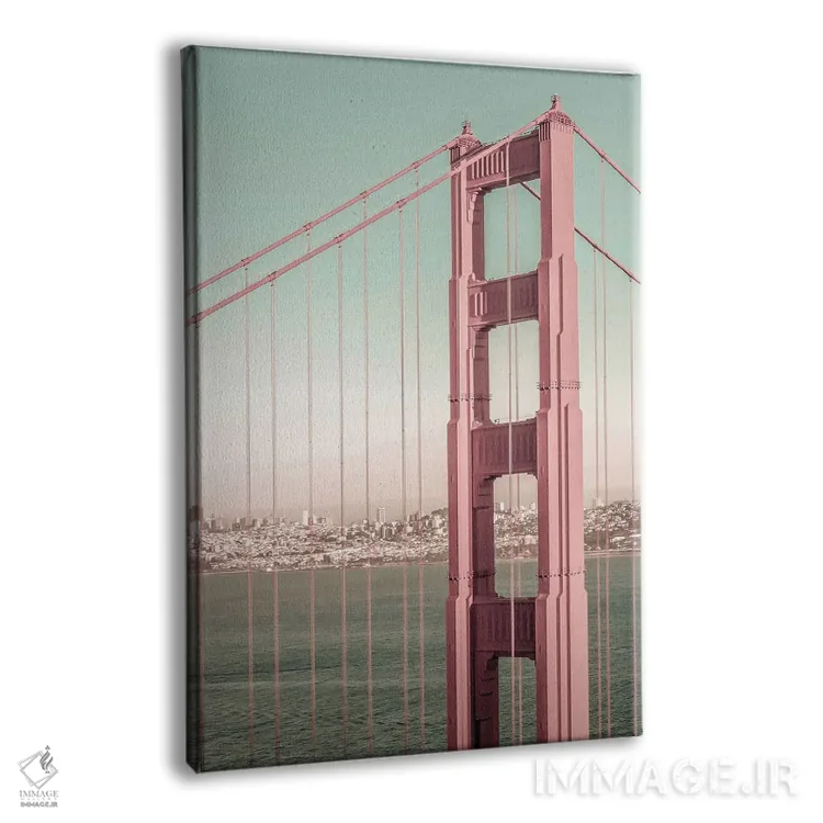 تابلو دکوراتیو پل گلدن گیت سان فرانسیسکو اثر ملانی ویولا - نمای پرسپکتیو محصول