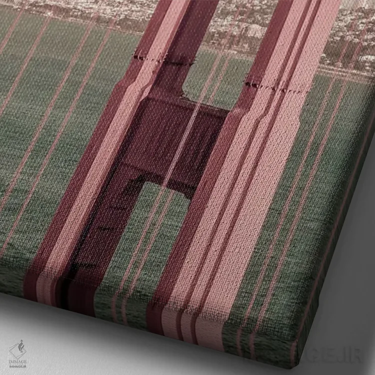 تابلو دکوراتیو پل گلدن گیت سان فرانسیسکو اثر ملانی ویولا - نمای نزدیک بافت بوم