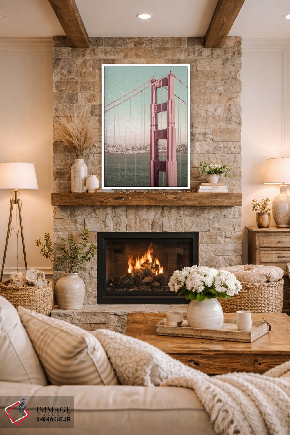 تابلو دکوراتیو پل گلدن گیت سان فرانسیسکو اثر ملانی ویولا - D1W