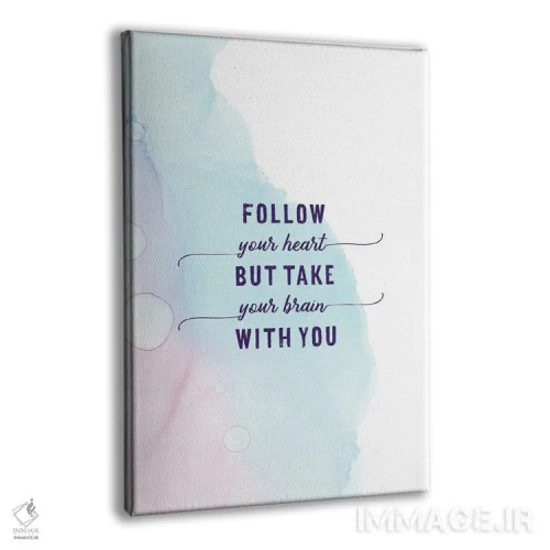 تابلو دکوراتیو دنبال دلت برو | رنگ های شناور اثر ملانی ویولا - نمای پرسپکتیو محصول