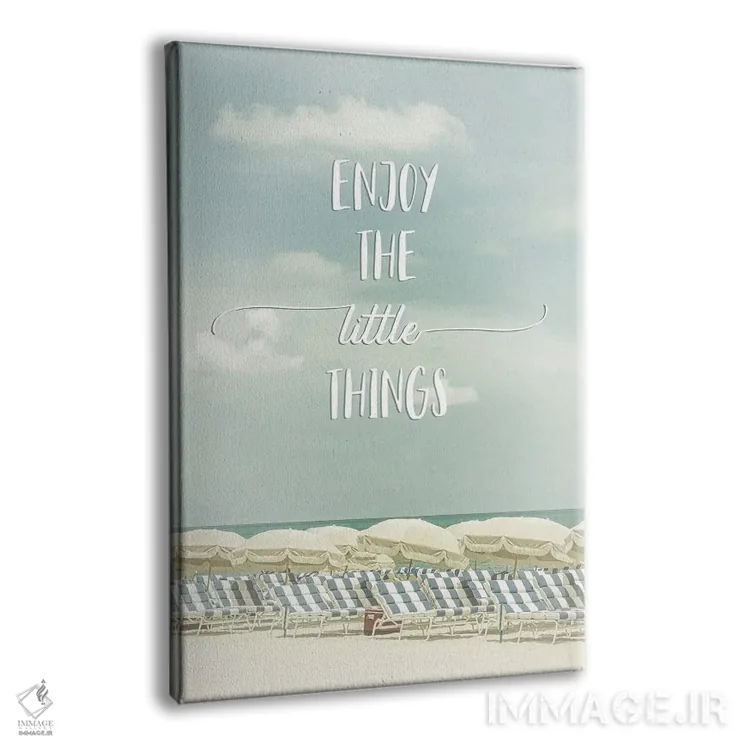 تابلو دکوراتیو از چیزهای کوچک لذت ببر | منظره ساحلی اثر ملانی ویولا - نمای پرسپکتیو محصول