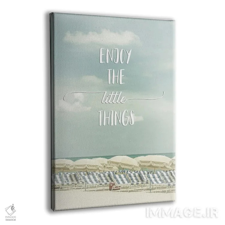 تابلو دکوراتیو از چیزهای کوچک لذت ببر | منظره ساحلی اثر ملانی ویولا - نمای پرسپکتیو محصول
