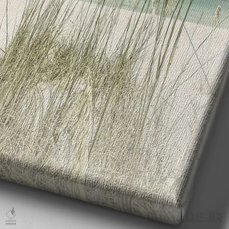 تابلو دکوراتیو بگذار رویاهایت به حقیقت بپیوندند | چشم انداز اقیانوس اثر ملانی ویولا - نمای نزدیک بافت بوم