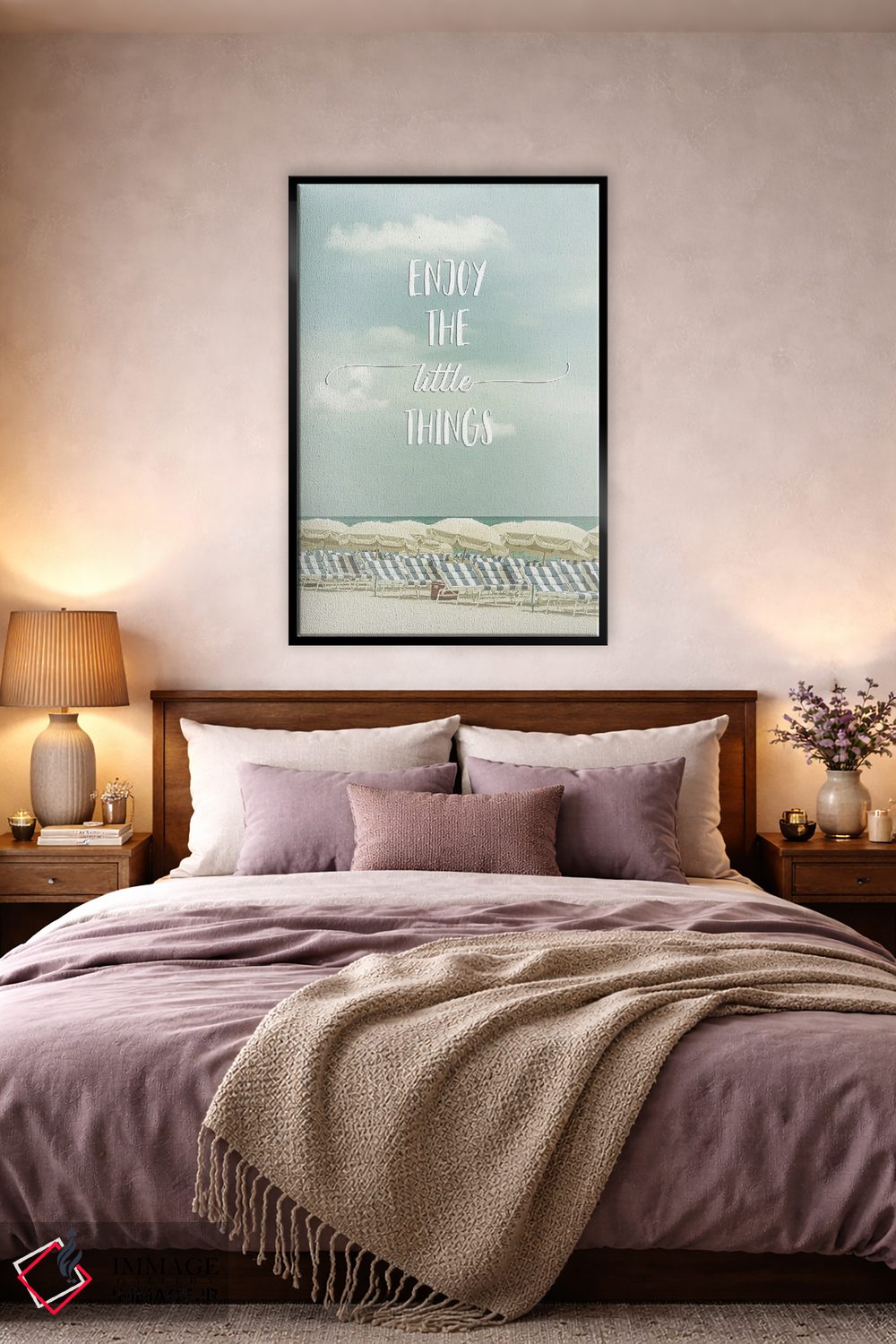 تابلو دکوراتیو از چیزهای کوچک لذت ببر | منظره ساحلی اثر ملانی ویولا - D2B