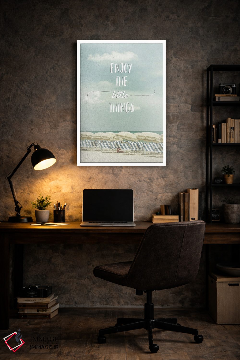 تابلو دکوراتیو از چیزهای کوچک لذت ببر | منظره ساحلی اثر ملانی ویولا - D5W