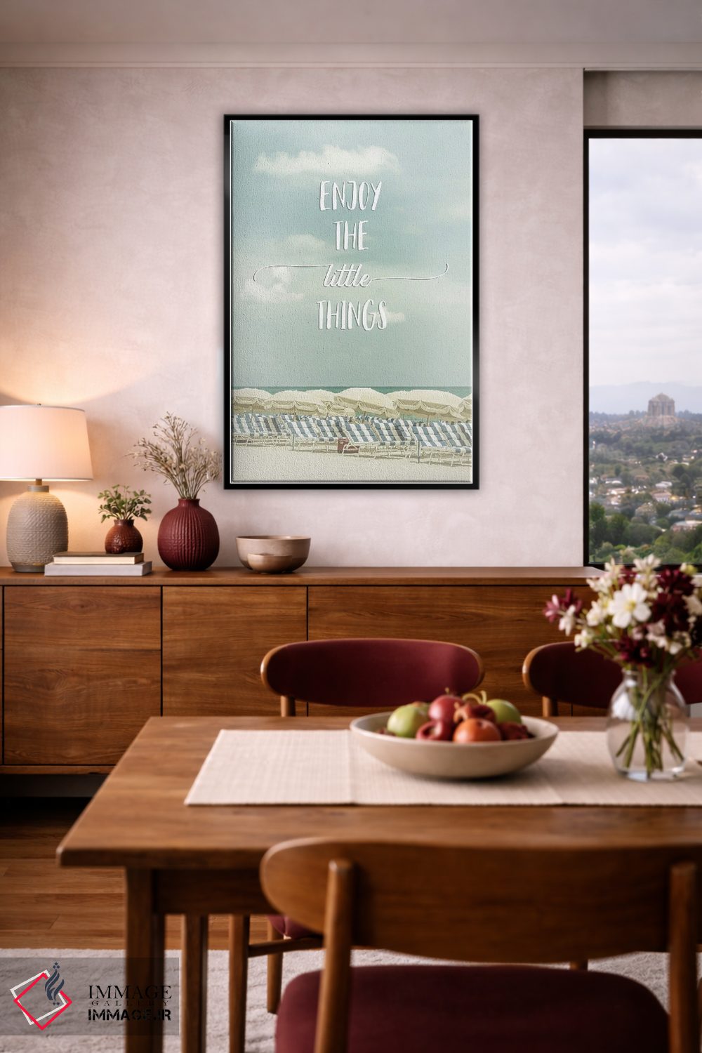 تابلو دکوراتیو از چیزهای کوچک لذت ببر | منظره ساحلی اثر ملانی ویولا - D4B