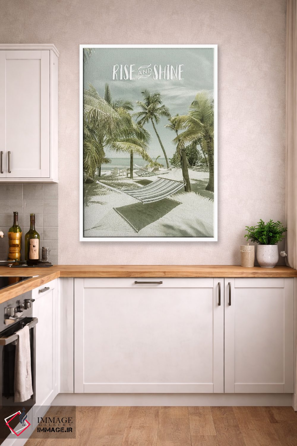 تابلو دکوراتیو بلند شو و بدرخش | منظره ساحلی اثر ملانی ویولا - D3W