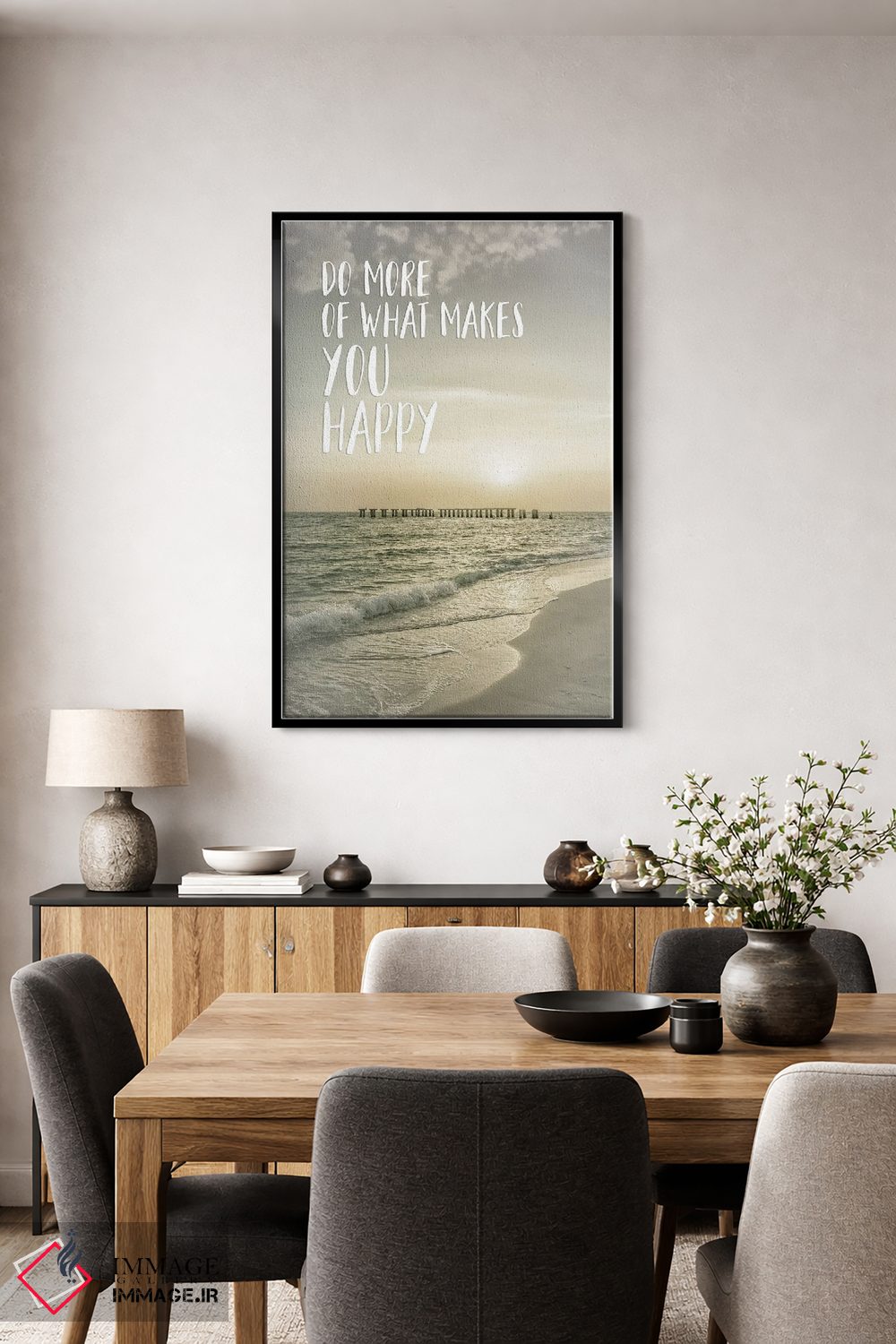 تابلو دکوراتیو بیشتر کارهایی را انجام بده که خوشحالت می کند | غروب آفتاب اثر ملانی ویولا - D4B