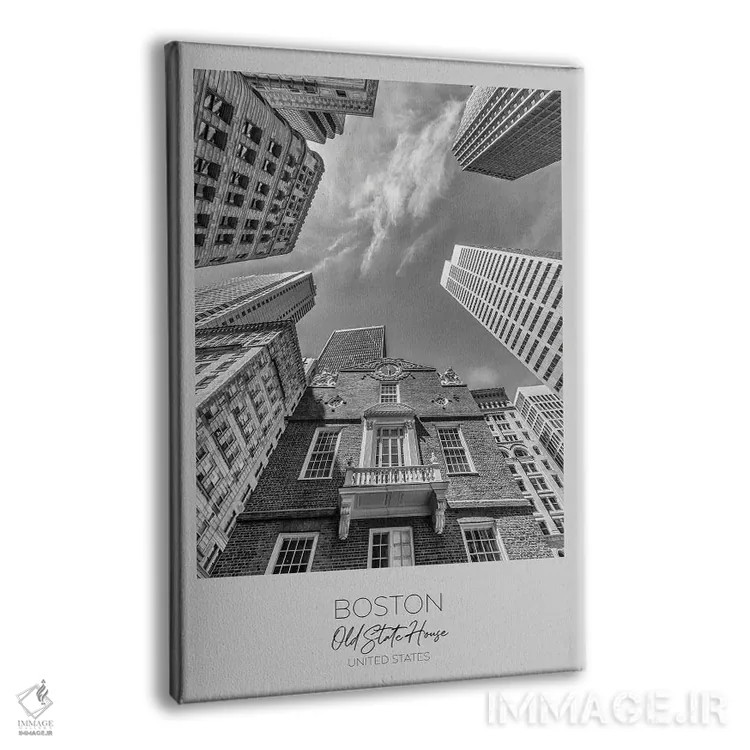 تابلو دکوراتیو در کانون توجه: ساختمان قدیمی ایالت بوستون اثر ملانی ویولا - نمای پرسپکتیو محصول