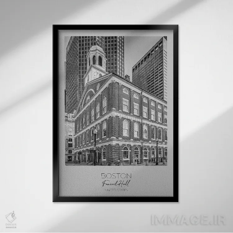 تابلو دکوراتیو در کانون توجه: سالن فنویل بوستون اثر ملانی ویولا - نمای قابدار مشکی