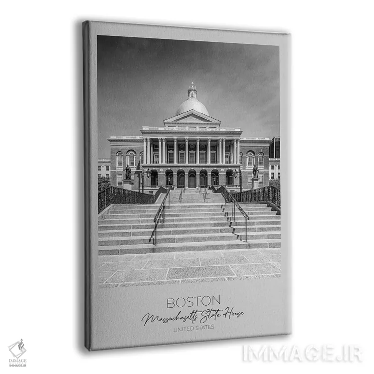 تابلو دکوراتیو در کانون توجه: ساختمان ایالت ماساچوست بوستون اثر ملانی ویولا - نمای پرسپکتیو محصول