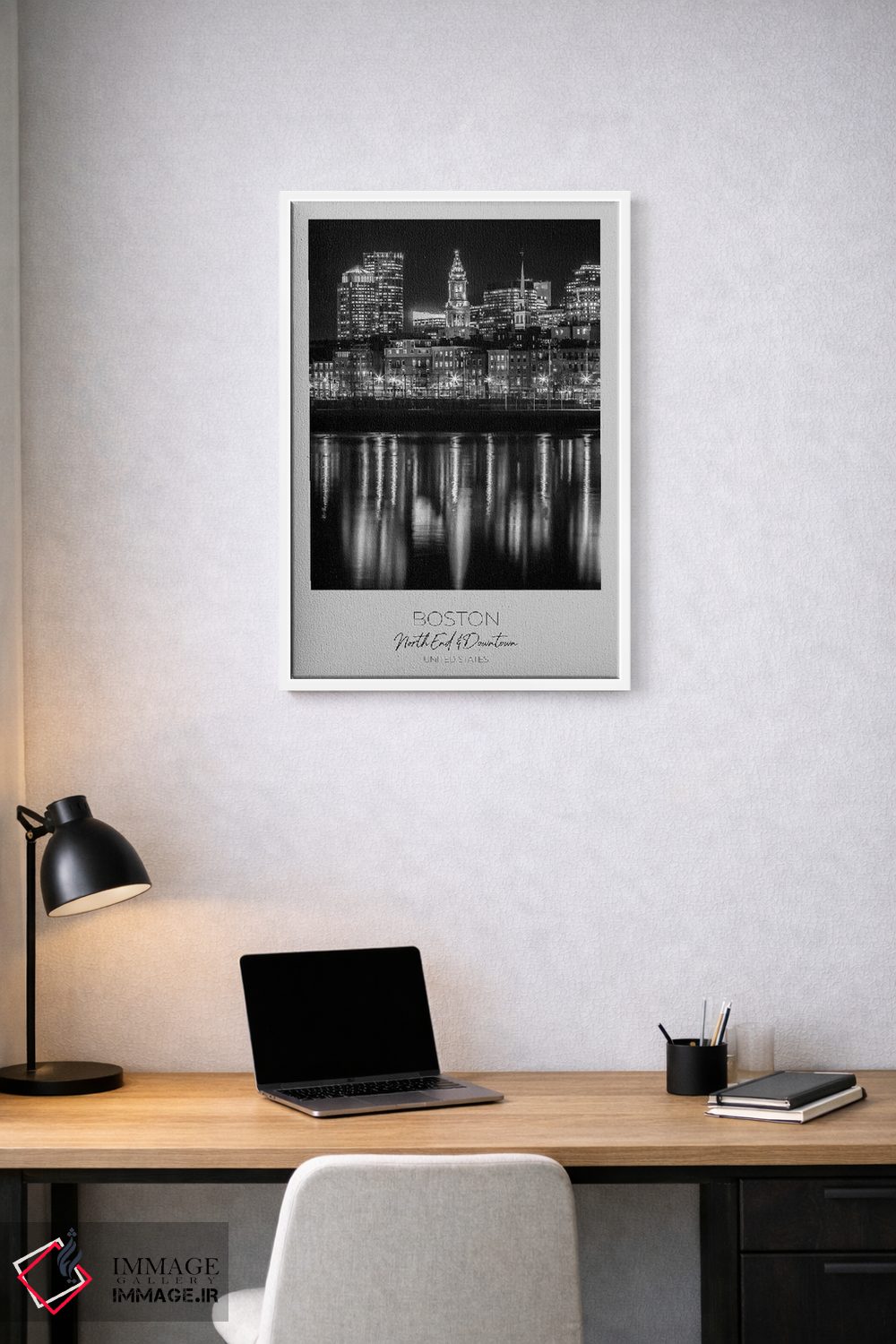 تابلو دکوراتیو در کانون توجه: خط افق عصر بوستون اثر ملانی ویولا - D1W