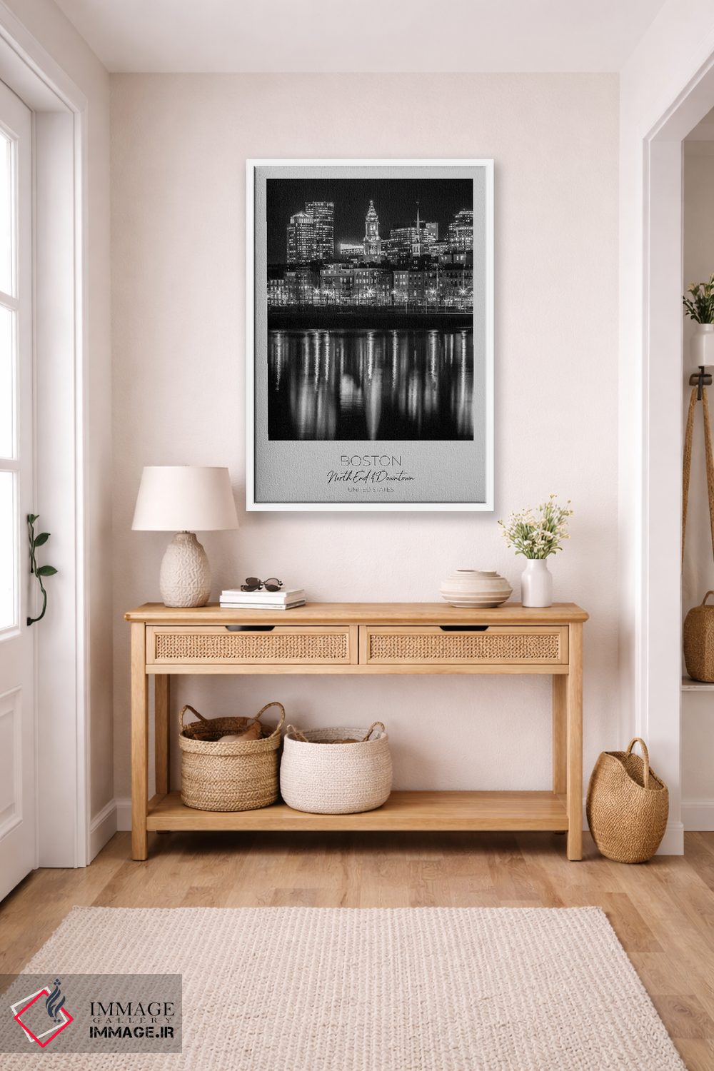 تابلو دکوراتیو در کانون توجه: خط افق عصر بوستون اثر ملانی ویولا - D5W