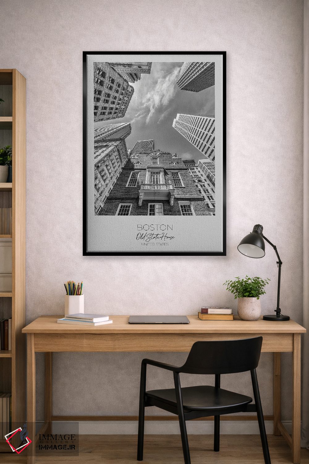 تابلو دکوراتیو در کانون توجه: ساختمان قدیمی ایالت بوستون اثر ملانی ویولا - D3B