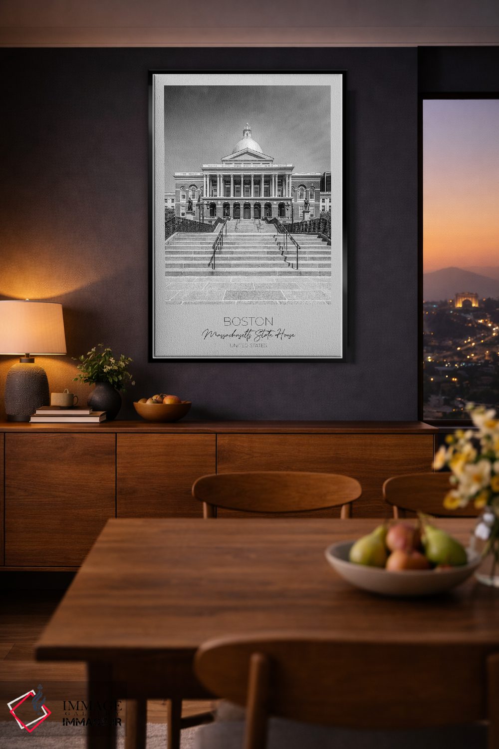 تابلو دکوراتیو در کانون توجه: ساختمان ایالت ماساچوست بوستون اثر ملانی ویولا - D2B