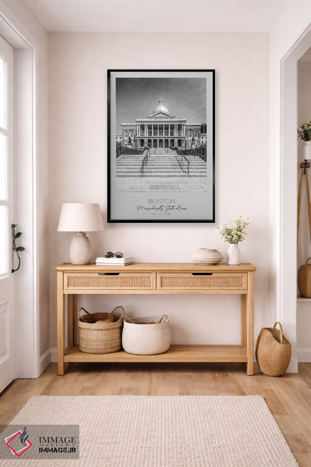 تابلو دکوراتیو در کانون توجه: ساختمان ایالت ماساچوست بوستون اثر ملانی ویولا - D6B