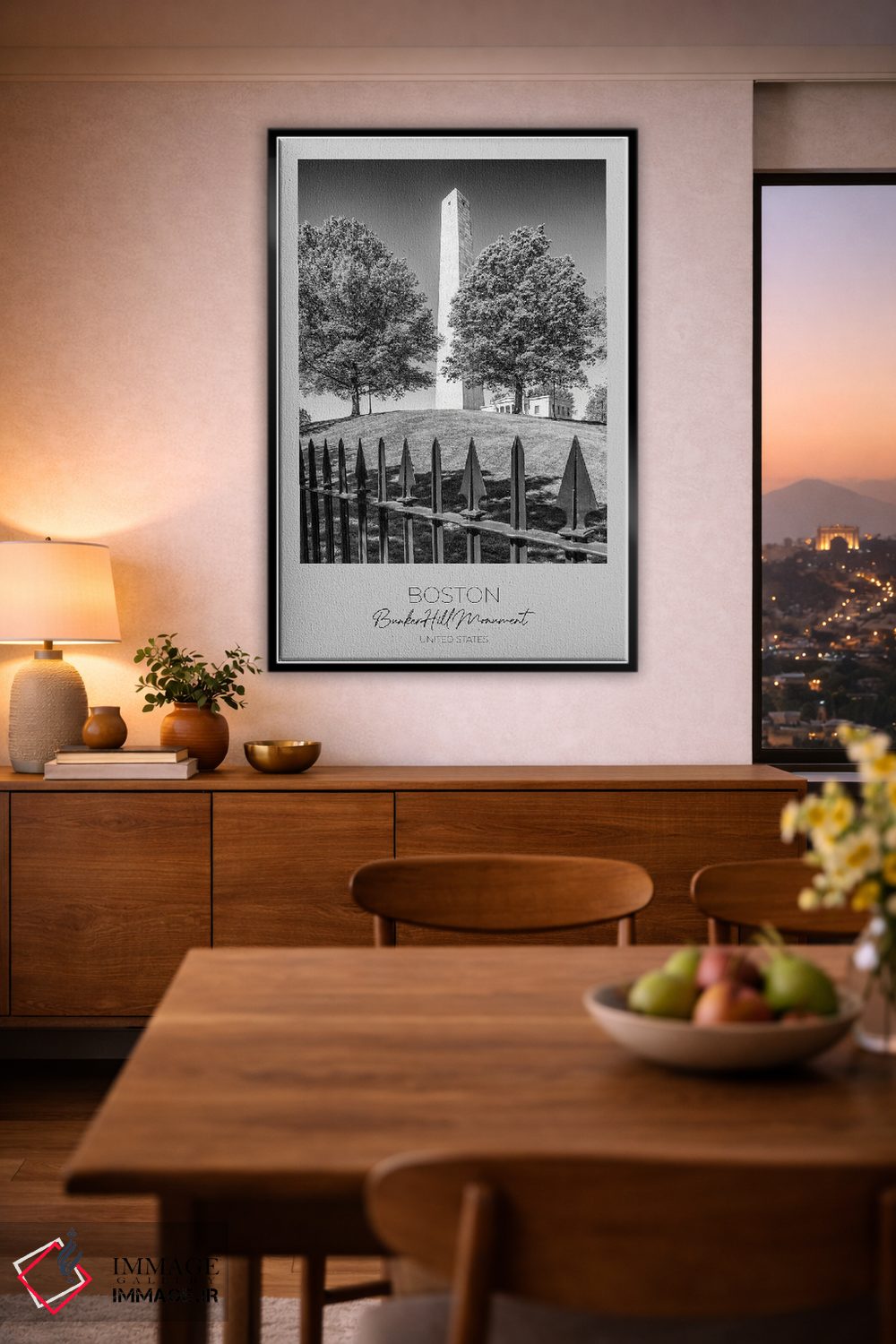 تابلو دکوراتیو در کانون توجه: یادبود بانکر هیل بوستون اثر ملانی ویولا - D3B