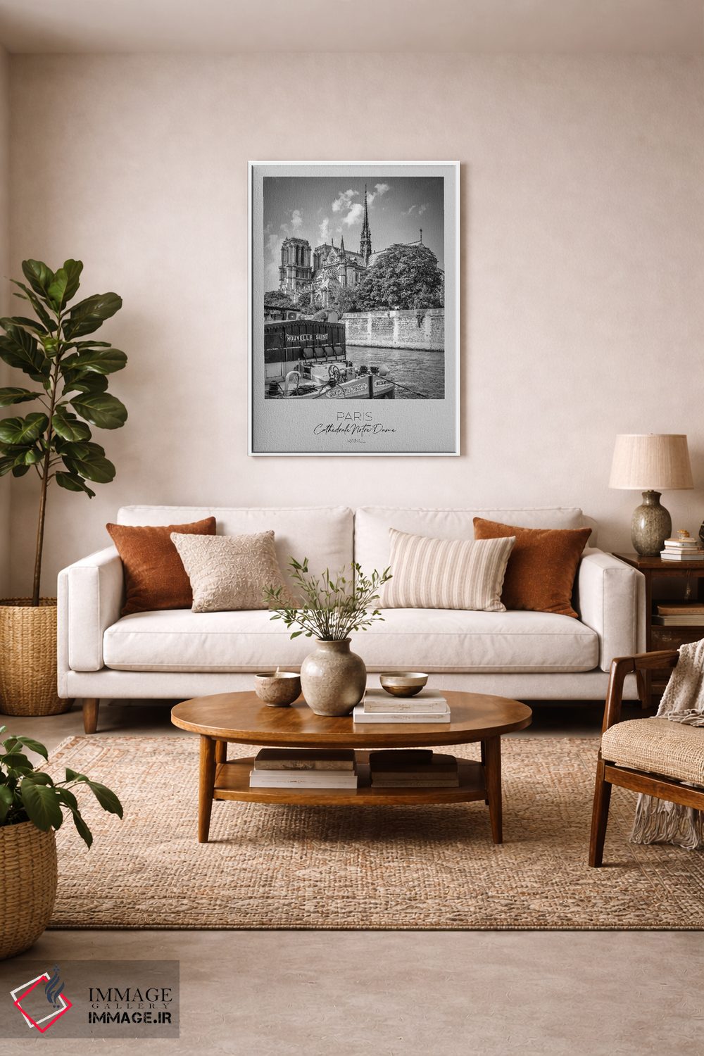 تابلو دکوراتیو در کانون توجه: کلیسای نوتردام پاریس اثر ملانی ویولا - D4W