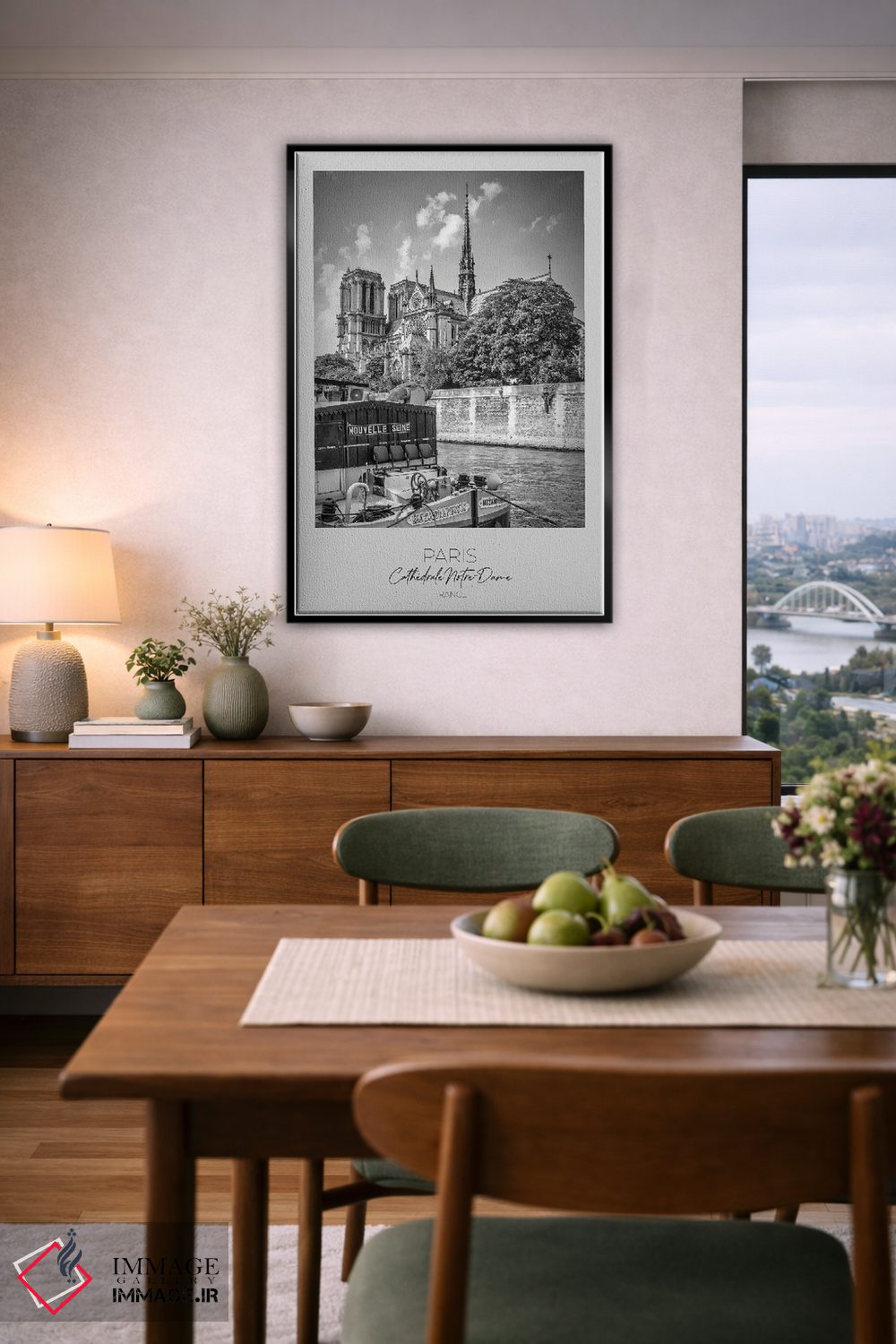 تابلو دکوراتیو در کانون توجه: کلیسای نوتردام پاریس اثر ملانی ویولا - D6B