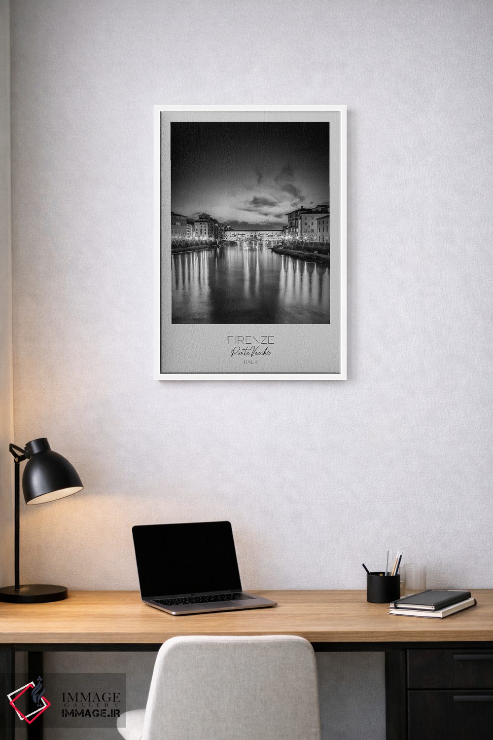 تابلو دکوراتیو در کانون توجه: پل پونته وکیو فلورانس اثر ملانی ویولا - D1W