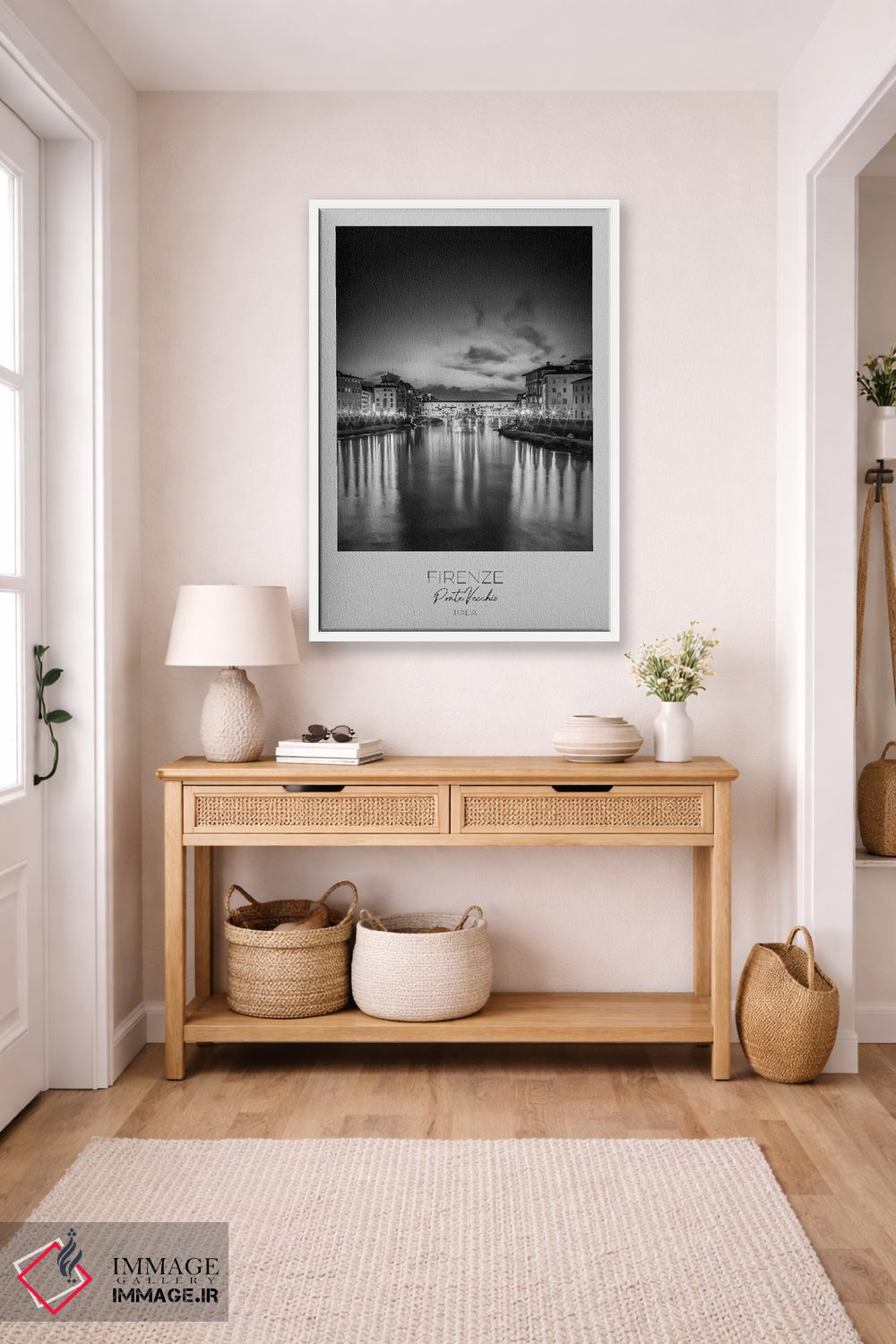 تابلو دکوراتیو در کانون توجه: پل پونته وکیو فلورانس اثر ملانی ویولا - D4W