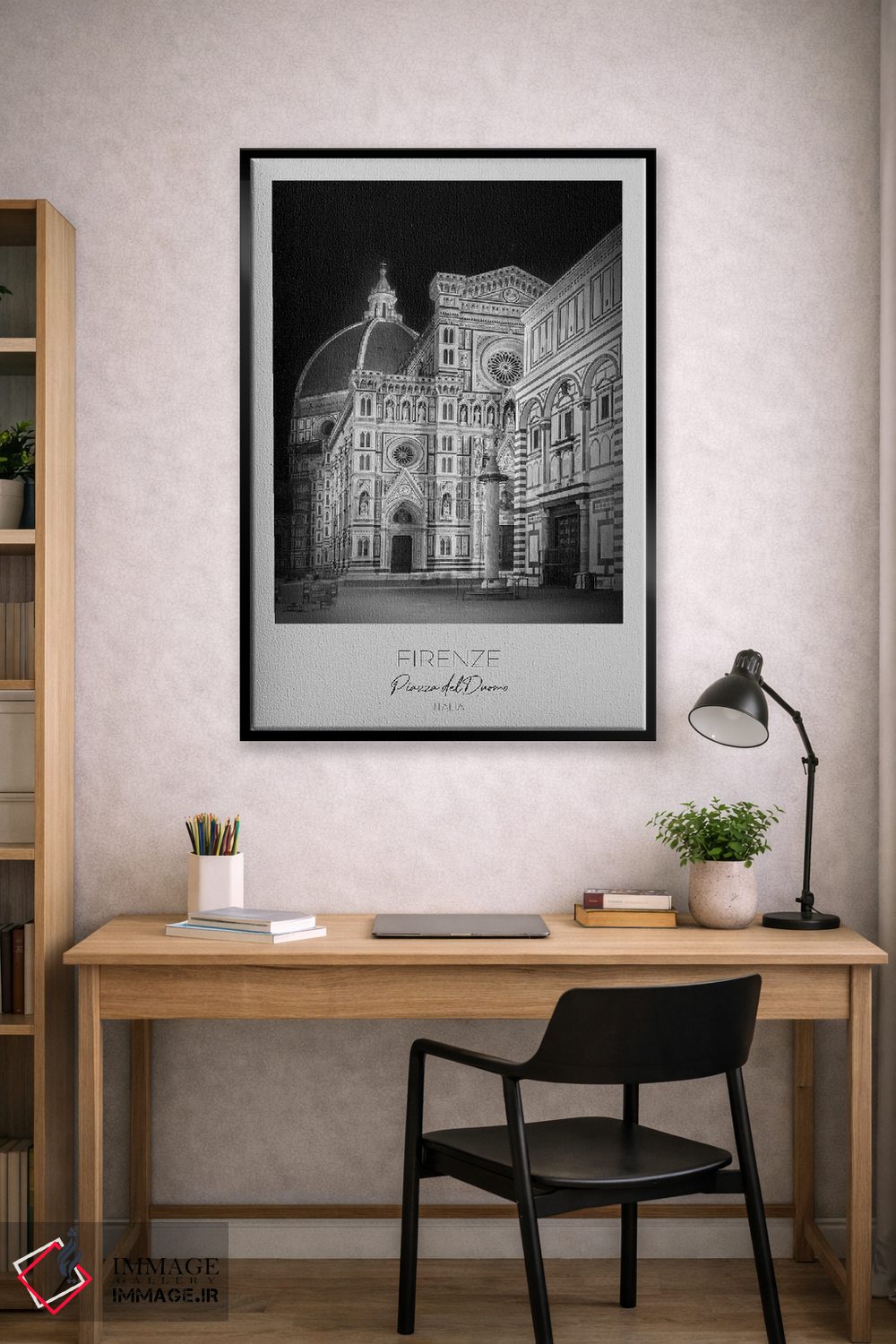 تابلو دکوراتیو در کانون توجه: کلیسای جامع فلورانس و غسل تعمیدگاه اثر ملانی ویولا - D3B