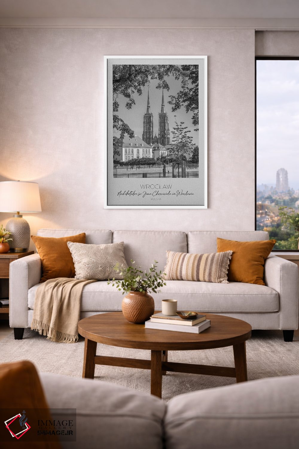 تابلو دکوراتیو در کانون توجه: کلیسای جامع سنت جان باپتیست وروتسواف اثر ملانی ویولا - D4W