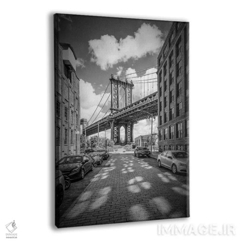 تابلو دکوراتیو پل منهتن شهر نیویورک اثر ملانی ویولا - نمای پرسپکتیو محصول
