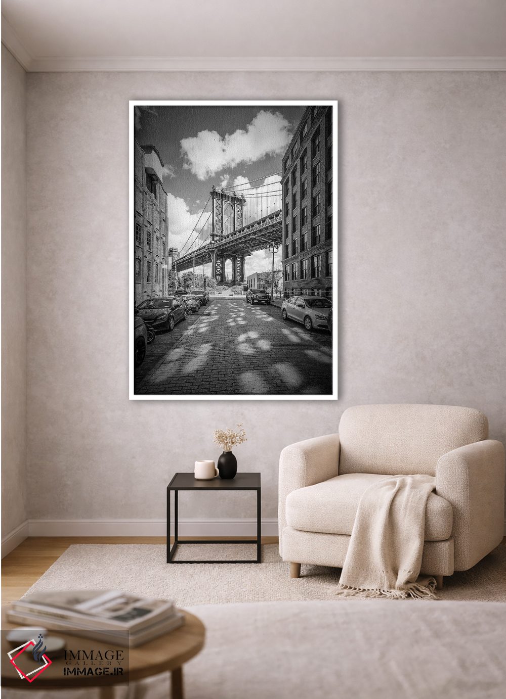 تابلو دکوراتیو پل منهتن شهر نیویورک اثر ملانی ویولا - D1W