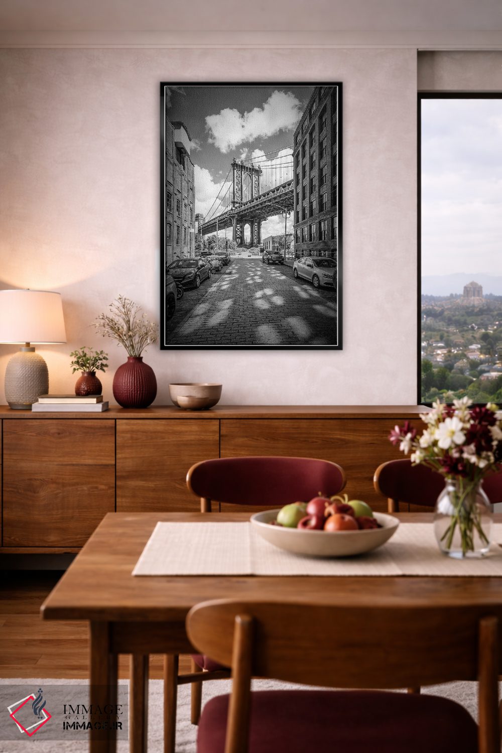 تابلو دکوراتیو پل منهتن شهر نیویورک اثر ملانی ویولا - D3B