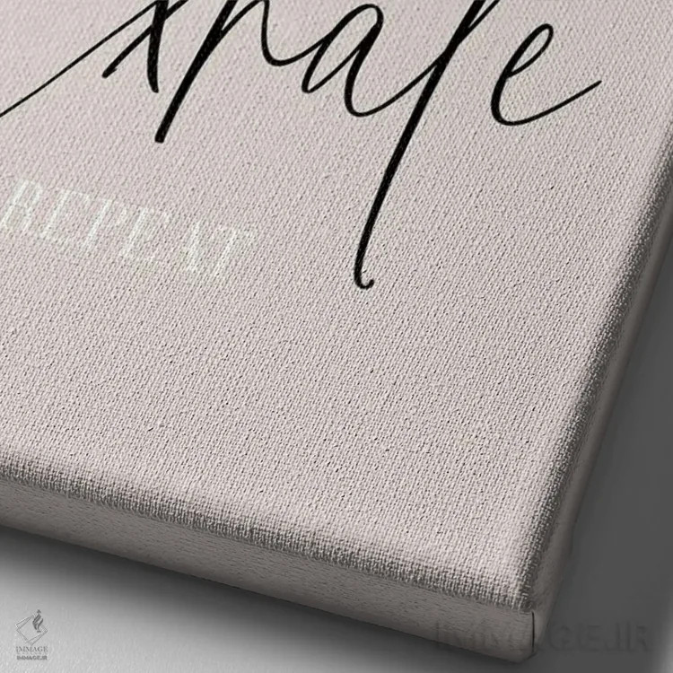 تابلو دکوراتیو دم و بازدم اثر ملانی ویولا - نمای نزدیک بافت بوم