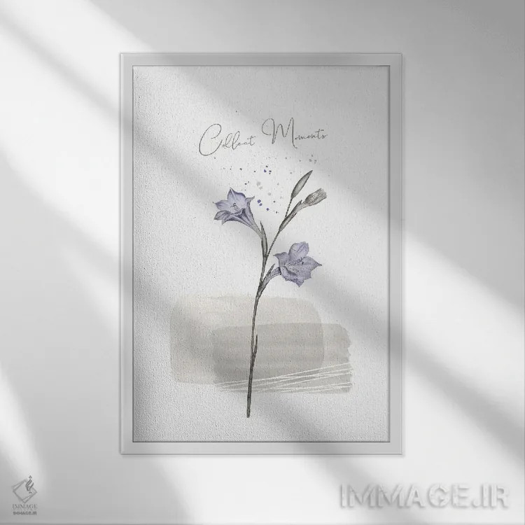 تابلو دکوراتیو لحظات را جمع کن اثر ملانی ویولا - نمای قابدار سفید