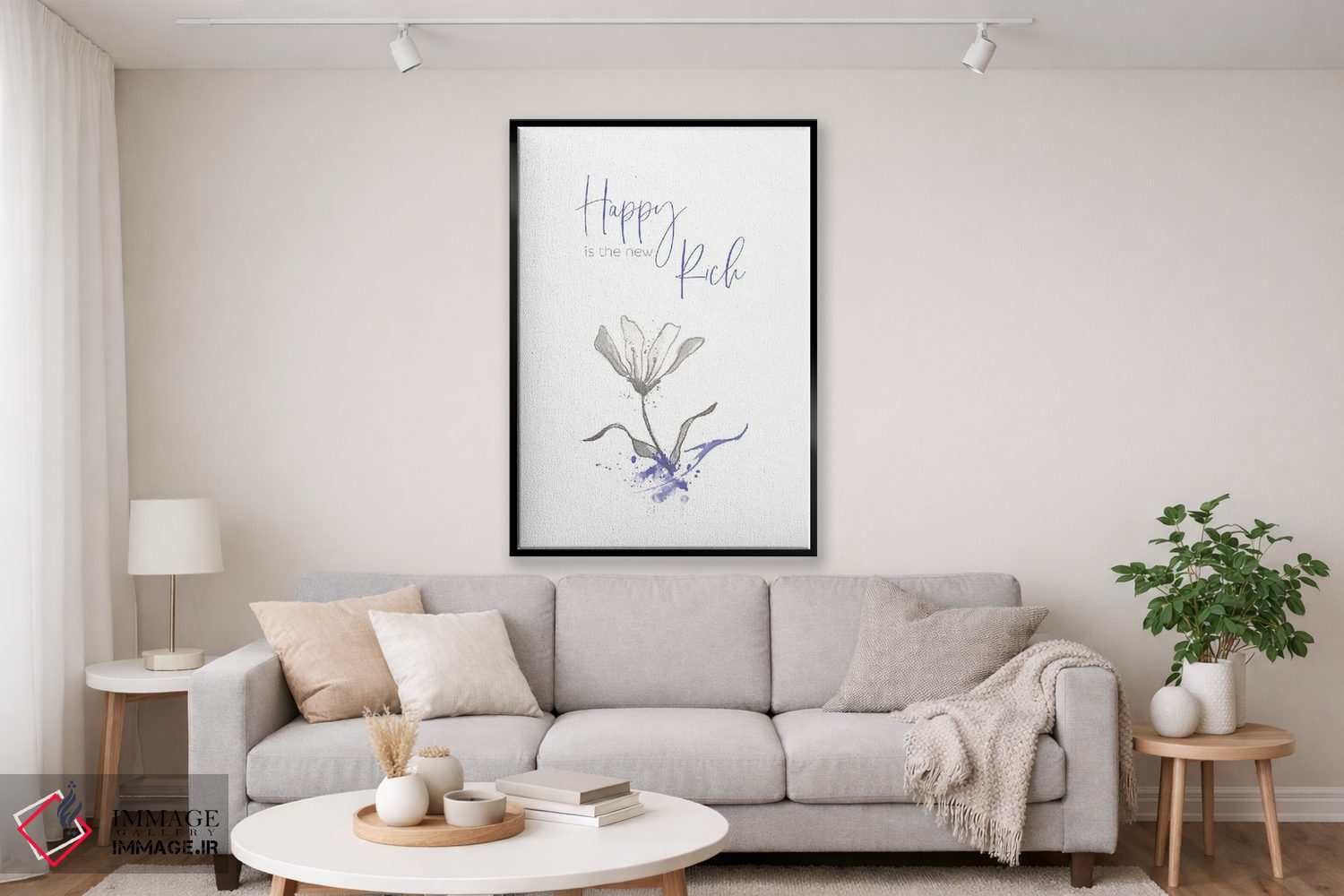 تابلو دکوراتیو خوشبختی ثروت جدید است اثر ملانی ویولا - D2B