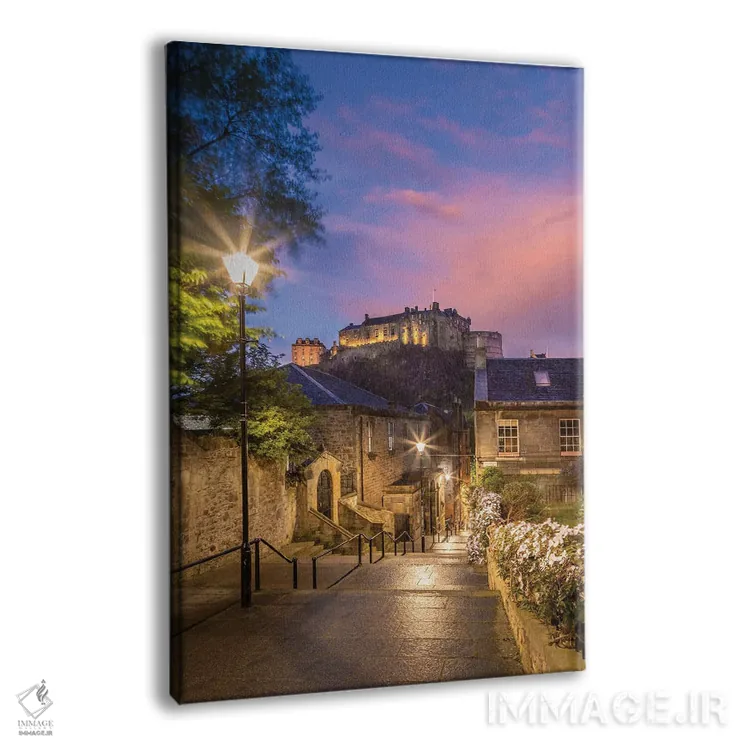 تابلو دکوراتیو غروب دل انگیز قلعه اباوربورگ اثر ملانی ویولا - نمای پرسپکتیو محصول