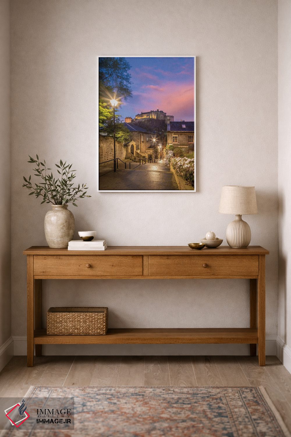 تابلو دکوراتیو غروب دل انگیز قلعه اباوربورگ اثر ملانی ویولا - D1W