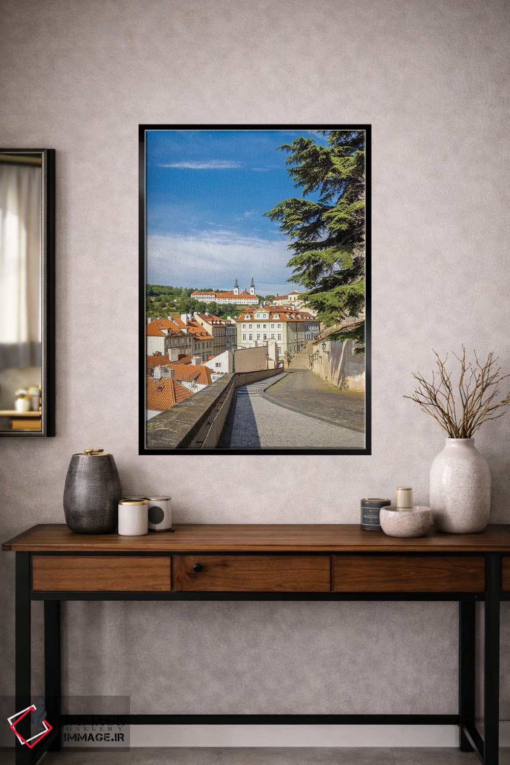 تابلو دکوراتیو نمای صومعه استراهوف از کوچه Ke Hradu در پراگ اثر ملانی ویولا - D1B