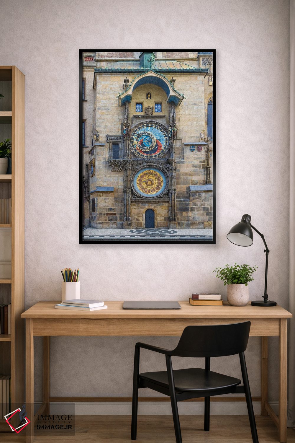 تابلو دکوراتیو ساعت نجومی پراگ اثر ملانی ویولا - D1B