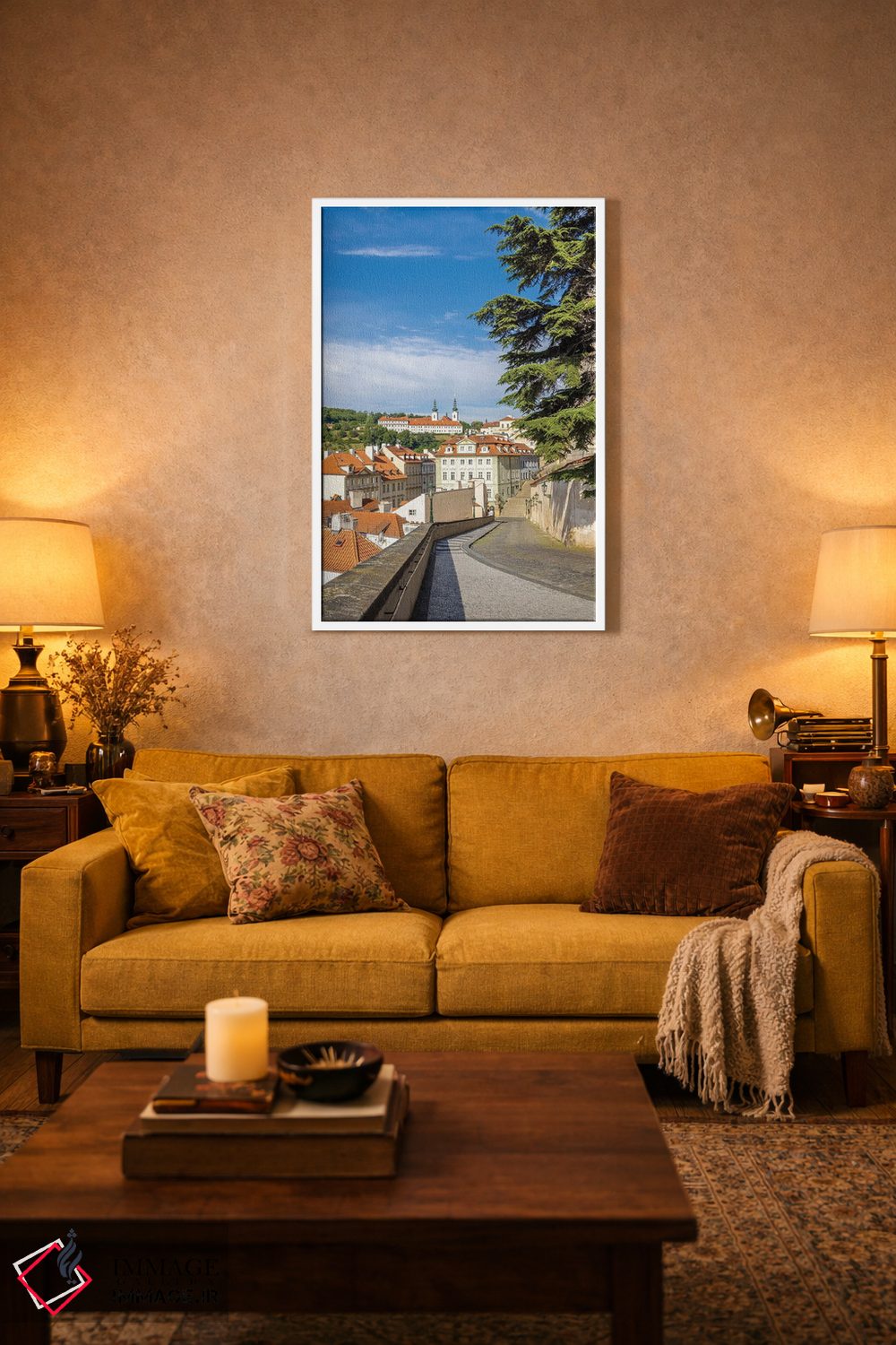 تابلو دکوراتیو نمای صومعه استراهوف از کوچه Ke Hradu در پراگ اثر ملانی ویولا - D2W