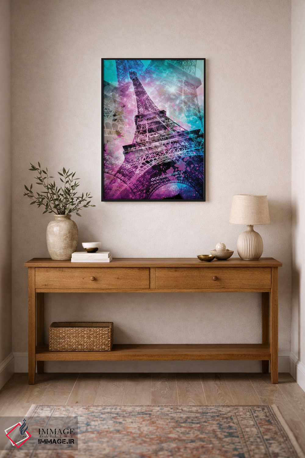 تابلو دکوراتیو برج ایفل به سبک پاپ آرت اثر ملانی ویولا - D1B