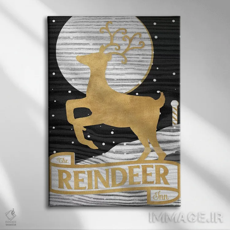 تابلوی کلبه زمستانی ۲ اثر اندی متز - نمای روبهرو روی دیوار