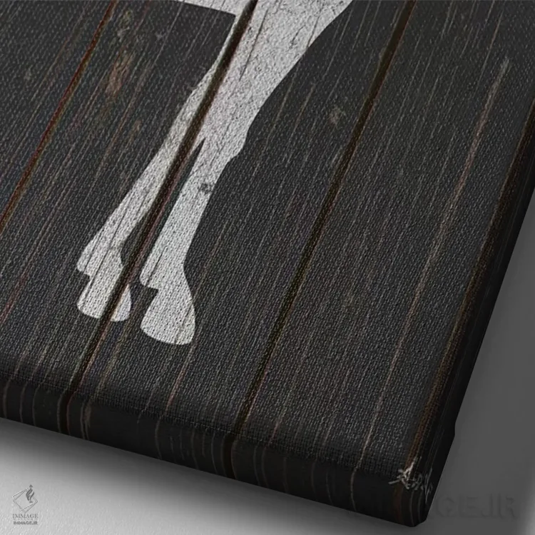 تابلو مدرن چیدمان روستایی اثر اندی متز - نمای نزدیک بافت بوم