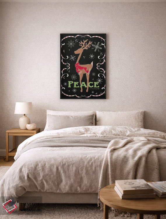 تابلو دکوراتیو گوزن صلح بر زمین اثر اندی متز - D6B