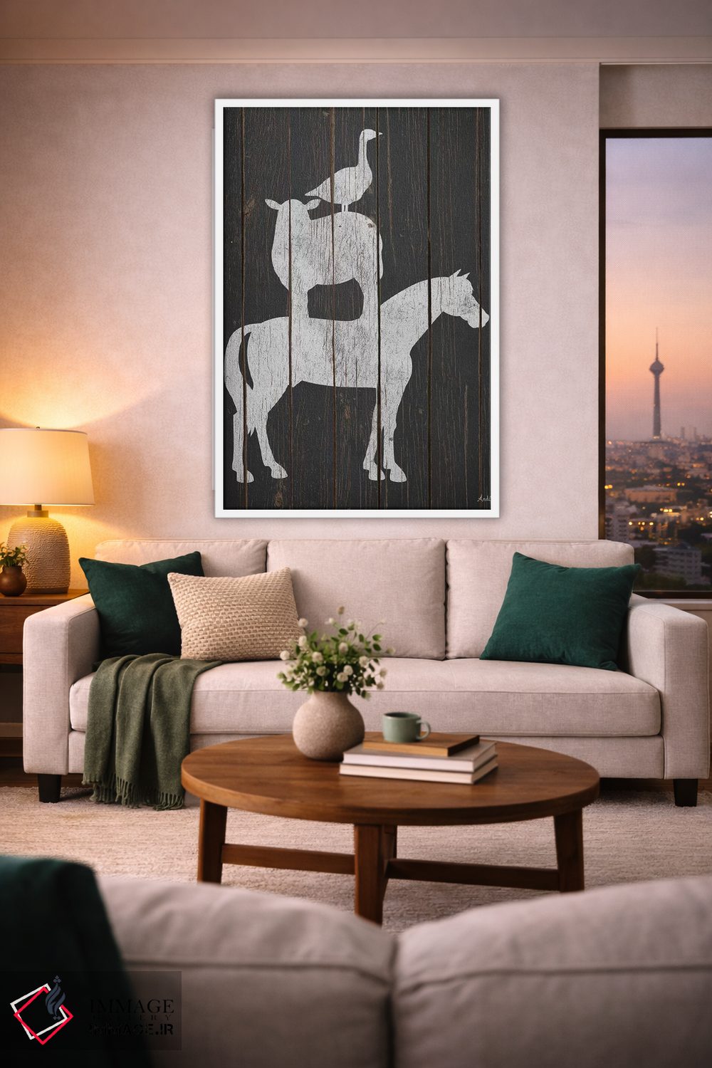 تابلو مدرن چیدمان روستایی اثر اندی متز - D1W