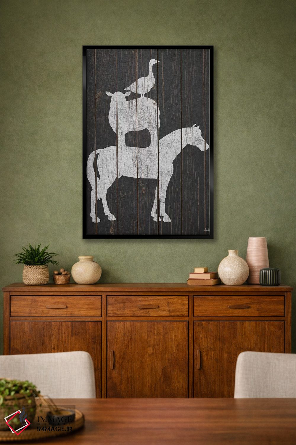 تابلو مدرن چیدمان روستایی اثر اندی متز - D2B