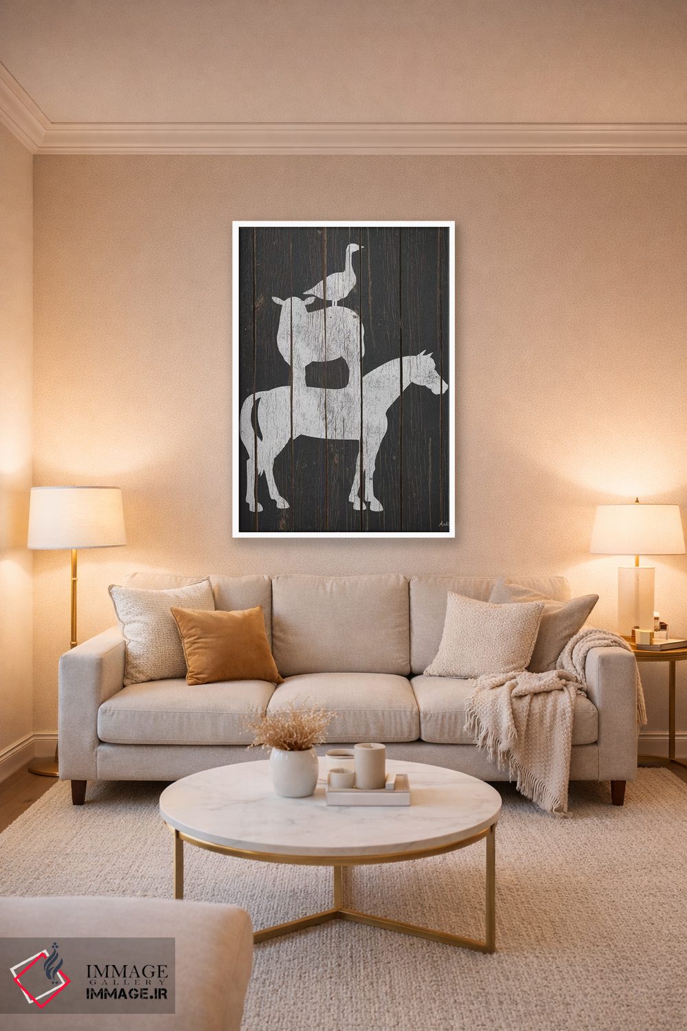 تابلو مدرن چیدمان روستایی اثر اندی متز - D3W