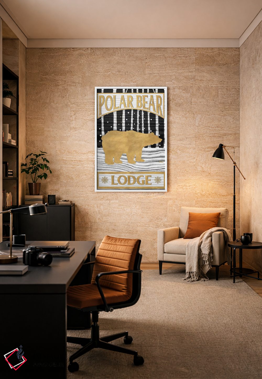 تابلوی کلبه زمستانی ۱ اثر اندی متز - D6W